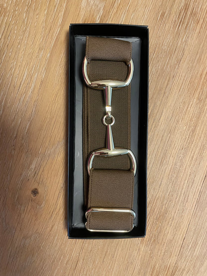 Snaffle bit Belte Brun / gull - Work of Equine 
